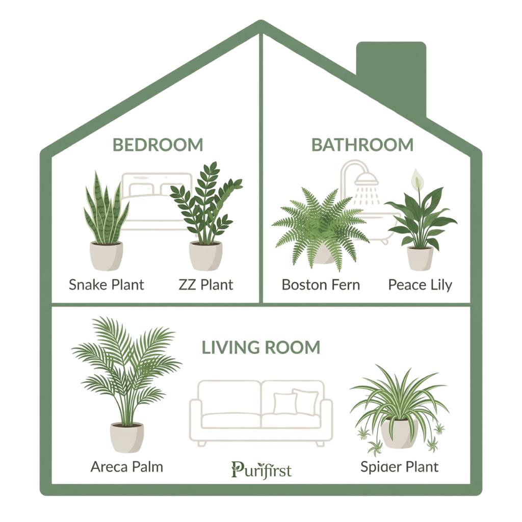Best Houseplants by Room